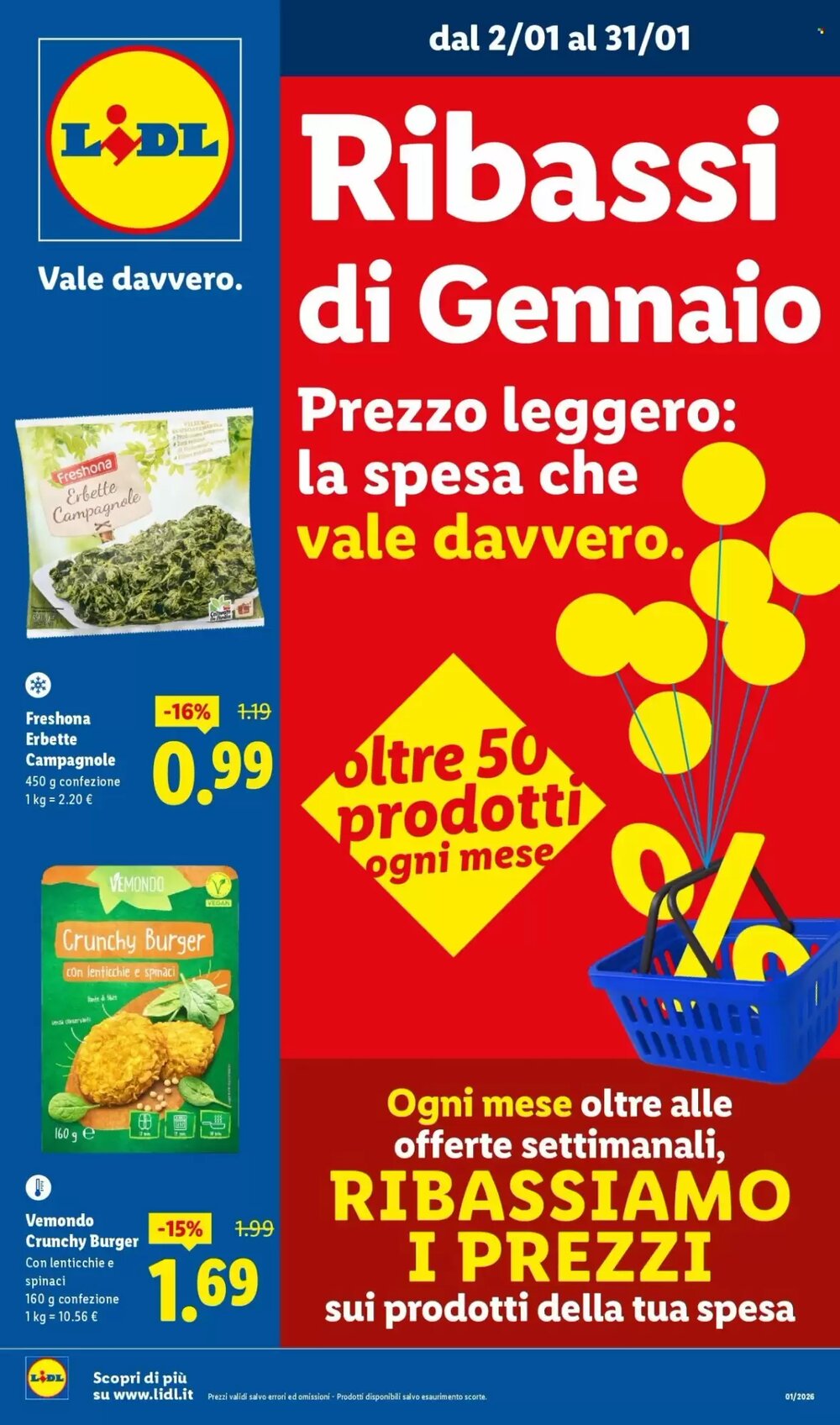 Volantino promozionale Lidl  valide dal 02/01/2026 - Pagina 1.