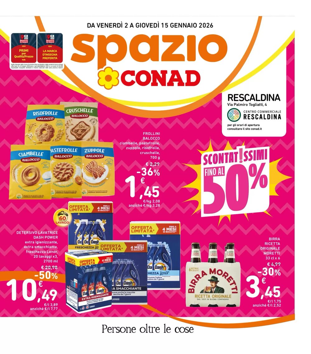Volantino promozionale Spazio Conad  valide dal 02/01/2026 - Pagina 1.