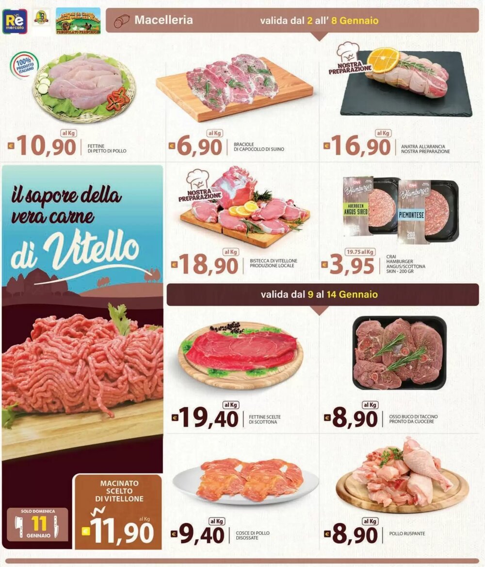 Volantino promozionale Re Mercato Lucrezia  valide dal 02/01/2026 - Pagina 4.