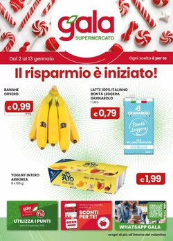 Volantino promozionale Gala Supermercati valide dal 02/01/2026