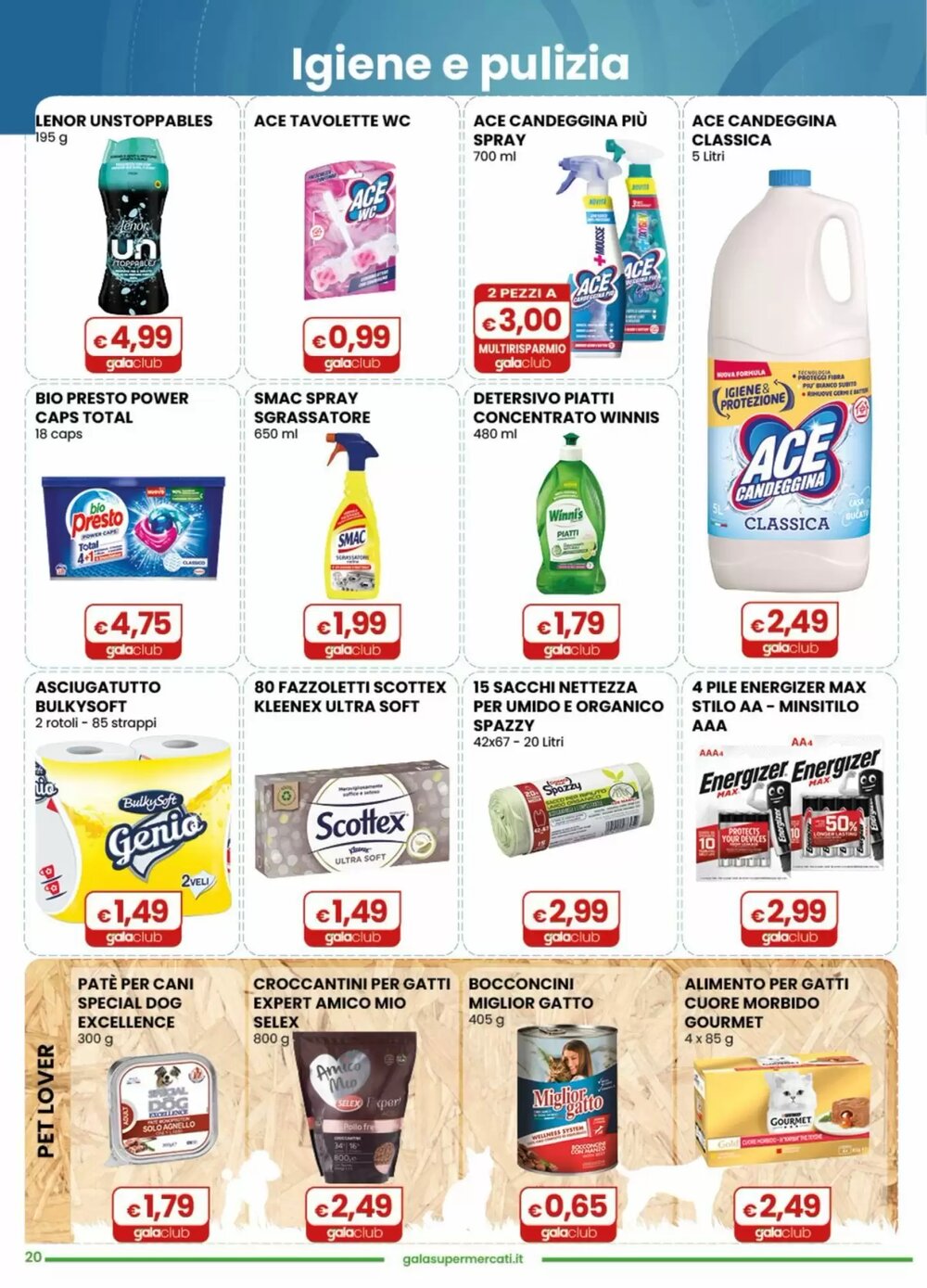 Volantino promozionale Gala Supermercati  valide dal 02/01/2026 - Pagina 20.