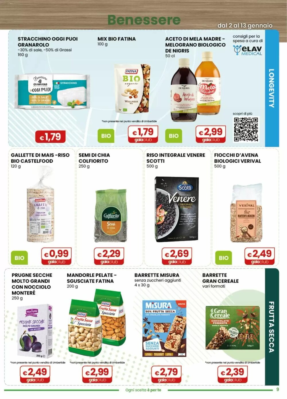 Volantino promozionale Gala Supermercati  valide dal 02/01/2026 - Pagina 9.