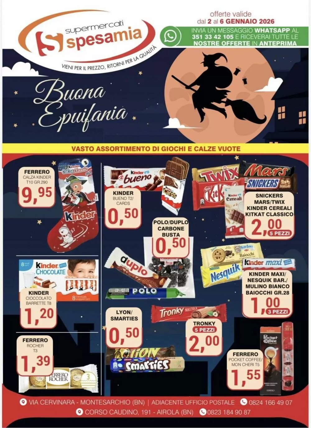 Volantino promozionale Supermercati Spesa Mia  valide dal 02/01/2026 - Pagina 1.