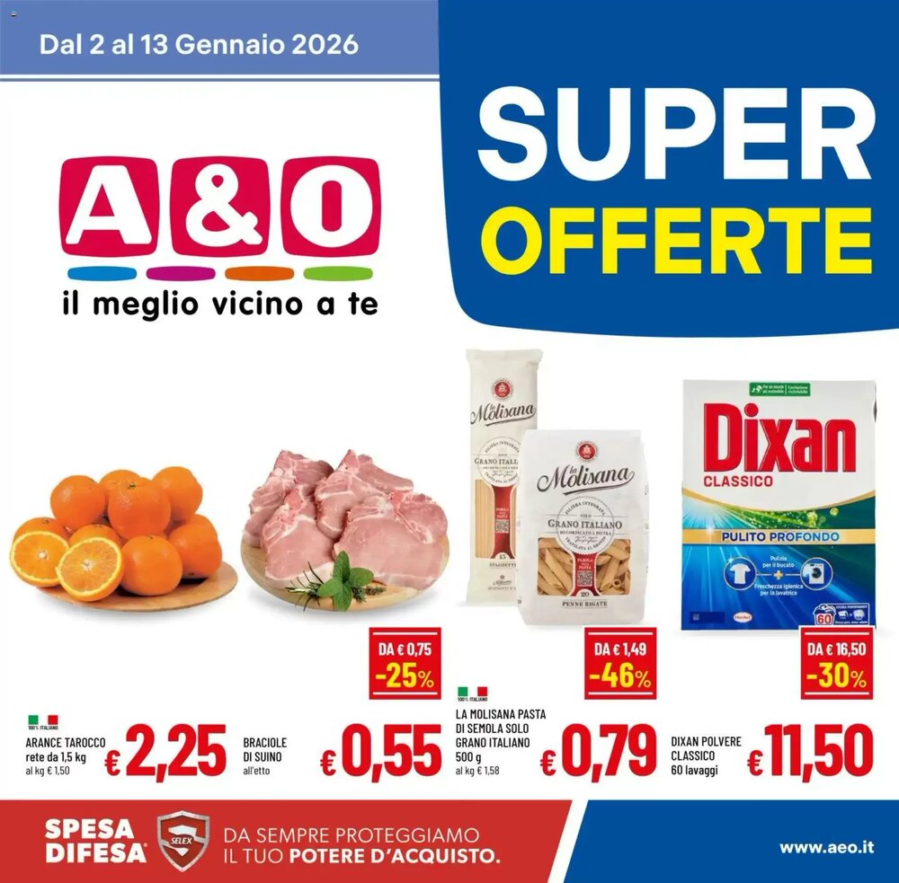 Volantino promozionale A&o  valide dal 02/01/2026 - Pagina 1.