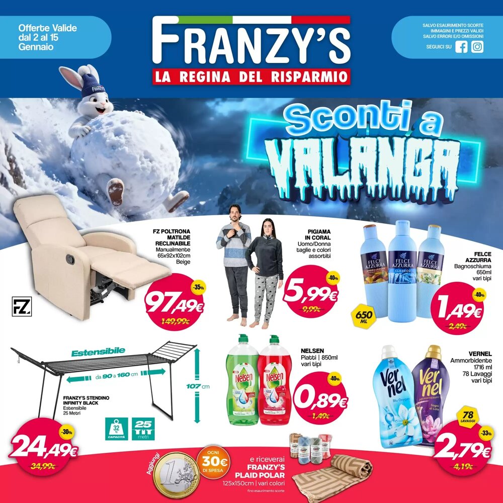 Volantino promozionale Franzy's  valide dal 02/01/2026 - Pagina 1.