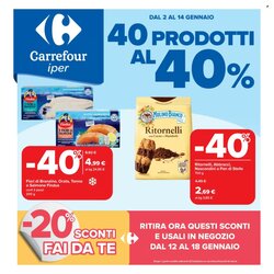 Volantino promozionale Carrefour Iper  valide dal 02/01/2026 - Pagina 1.