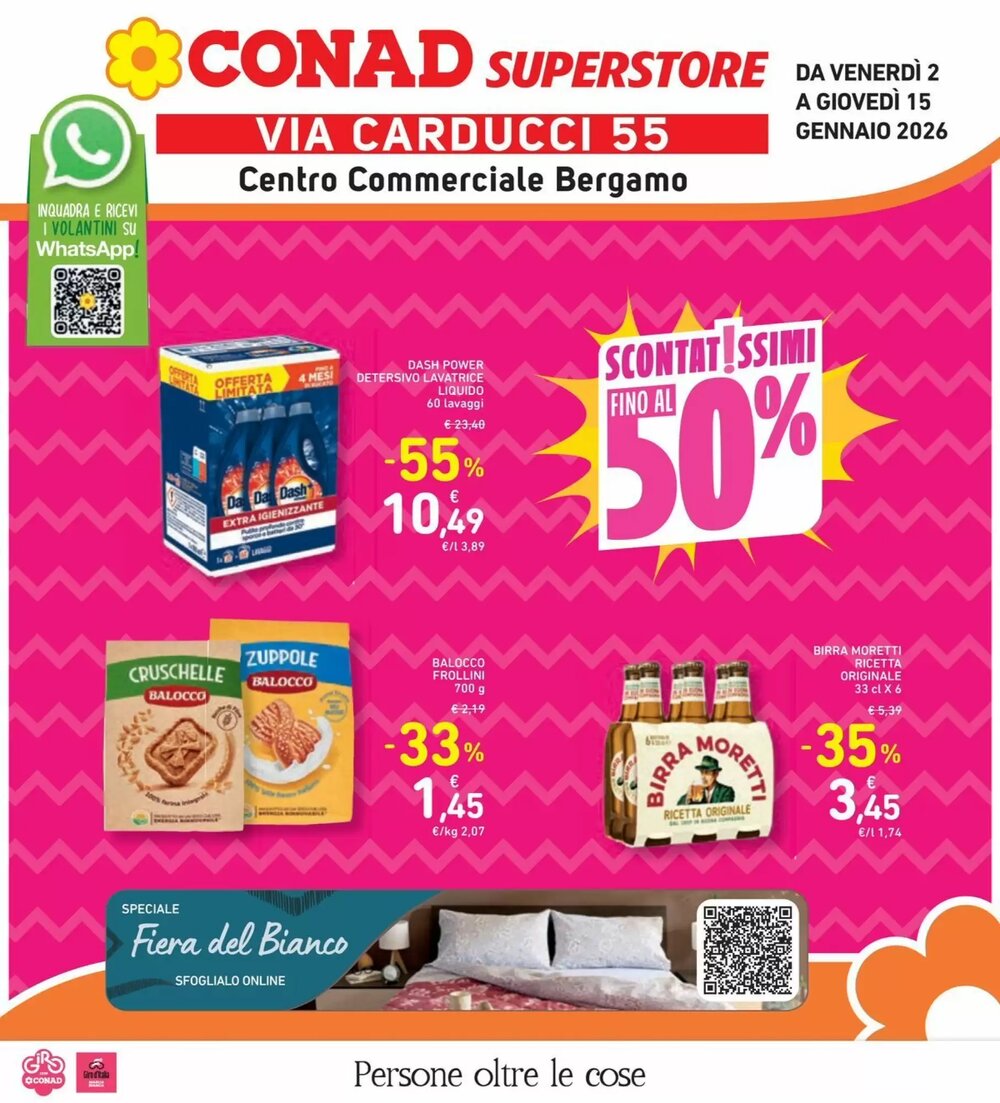 Volantino promozionale Conad Superstore  valide dal 02/01/2026 - Pagina 1.