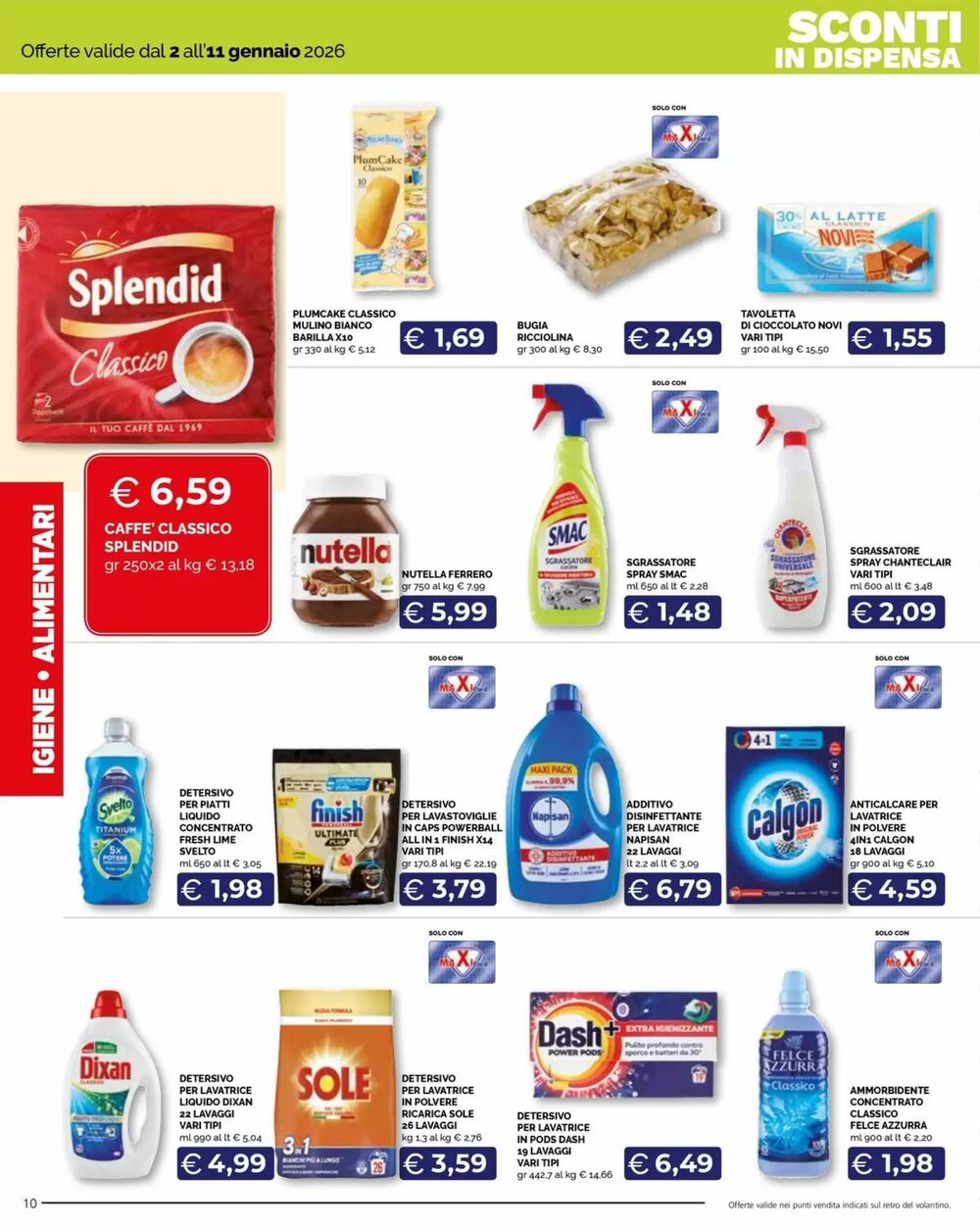 Volantino promozionale Maxisconto valide dal 02/01/2026 - Pagina 10.