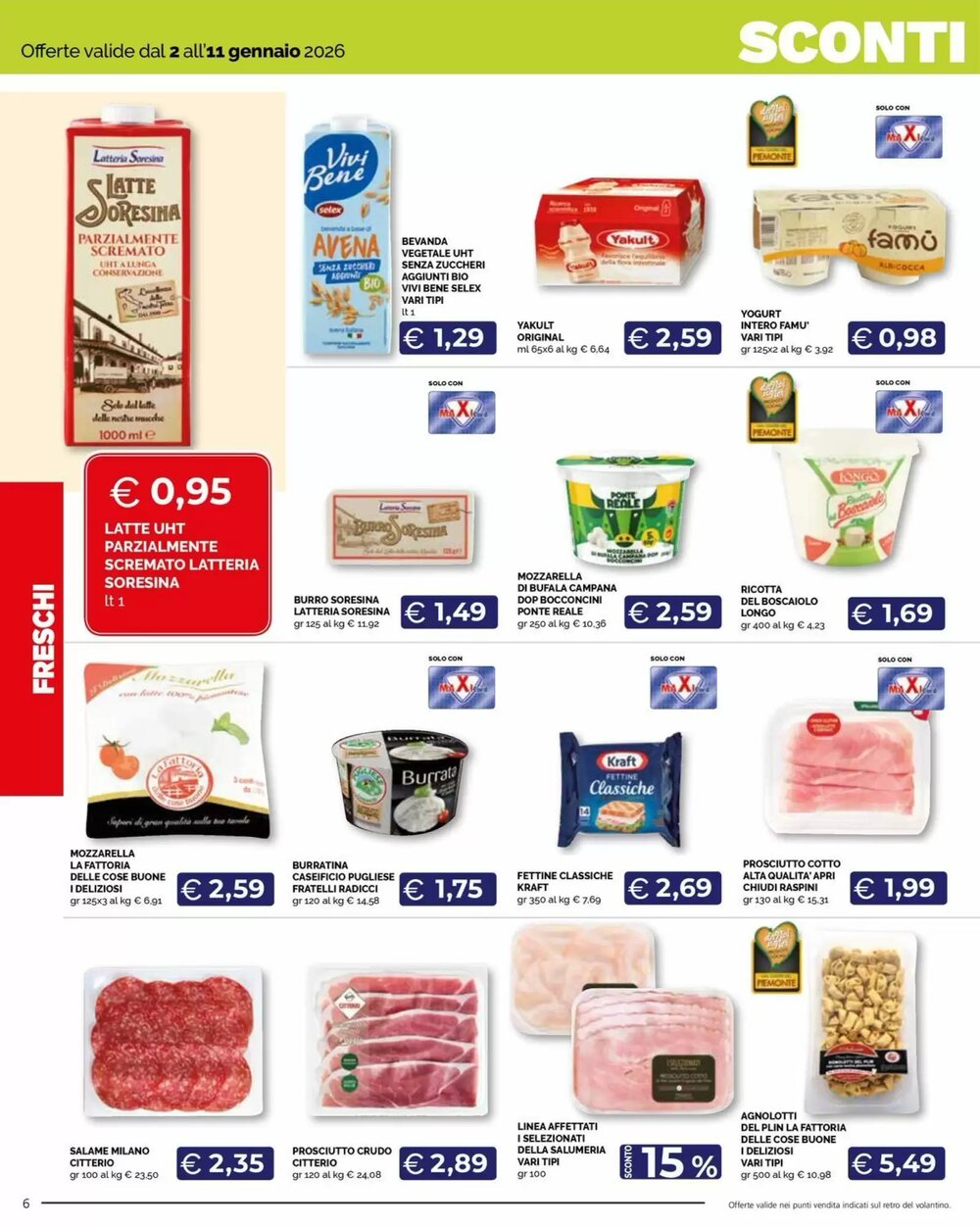 Volantino promozionale Maxisconto valide dal 02/01/2026 - Pagina 6.