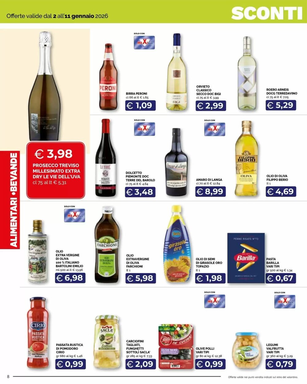 Volantino promozionale Maxisconto valide dal 02/01/2026 - Pagina 8.