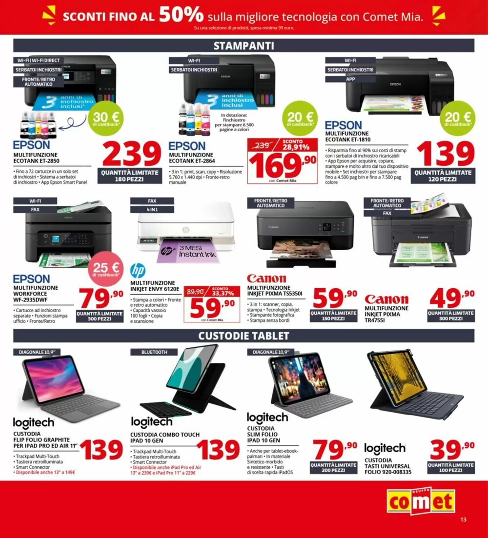 Volantino promozionale Comet  valide dal 02/01/2026 - Pagina 13.