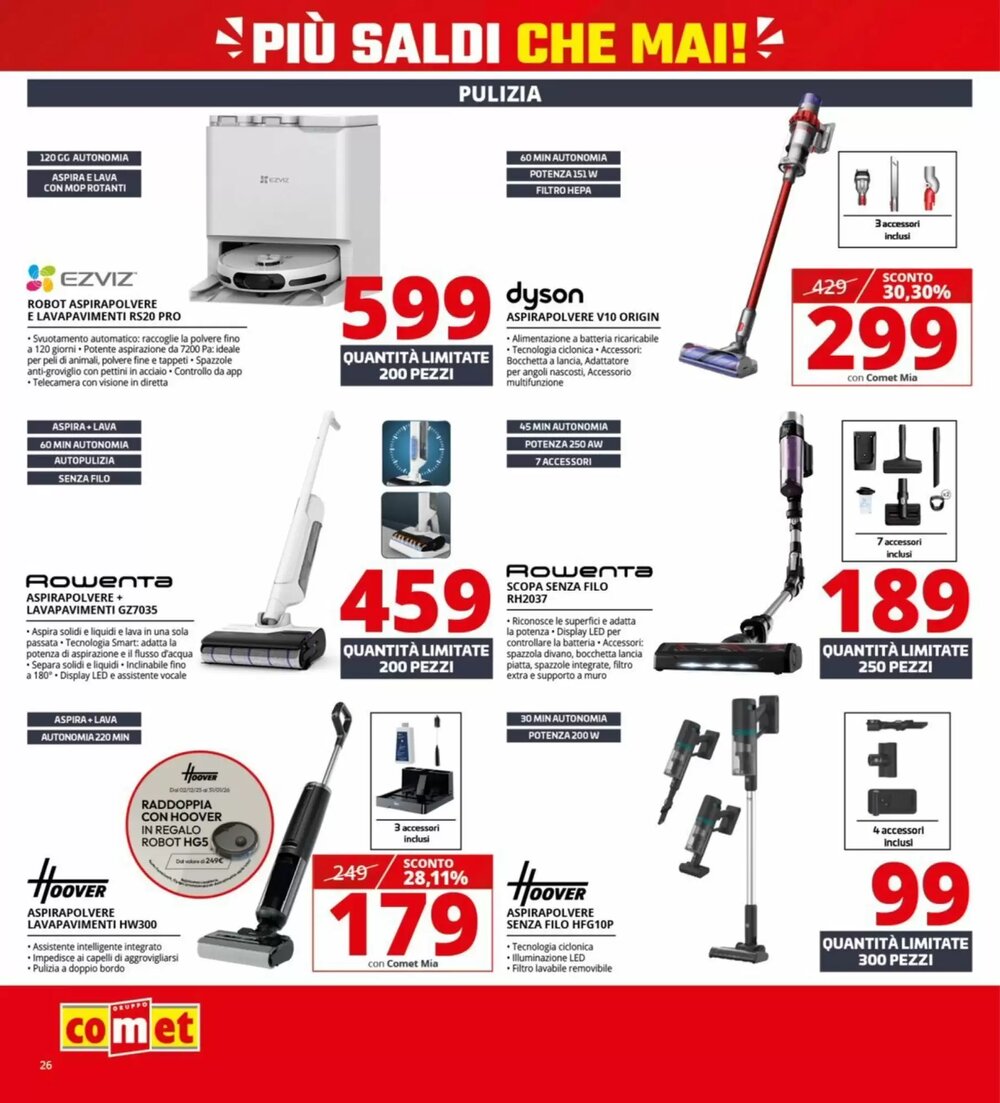 Volantino promozionale Comet  valide dal 02/01/2026 - Pagina 26.