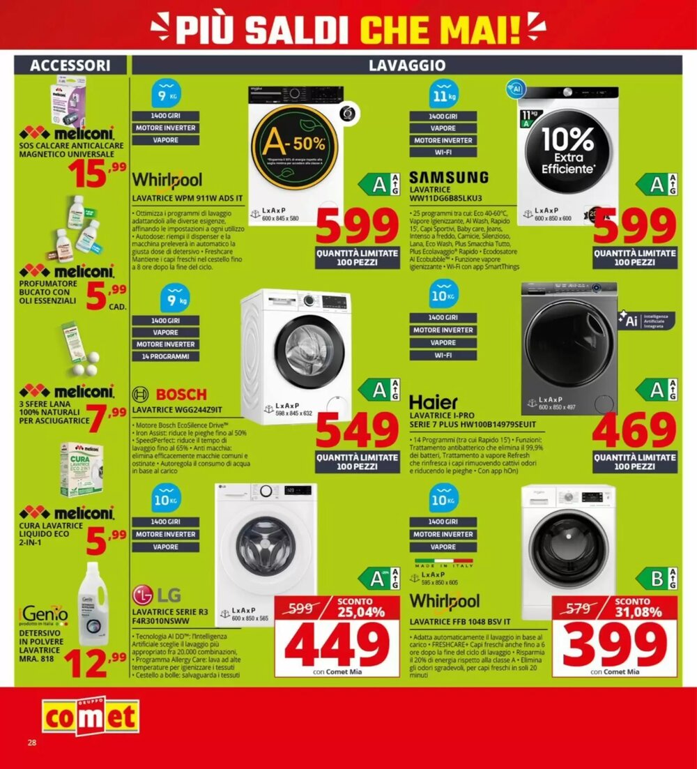 Volantino promozionale Comet  valide dal 02/01/2026 - Pagina 28.
