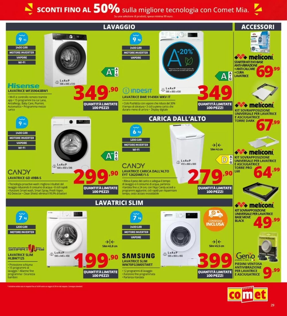 Volantino promozionale Comet  valide dal 02/01/2026 - Pagina 29.