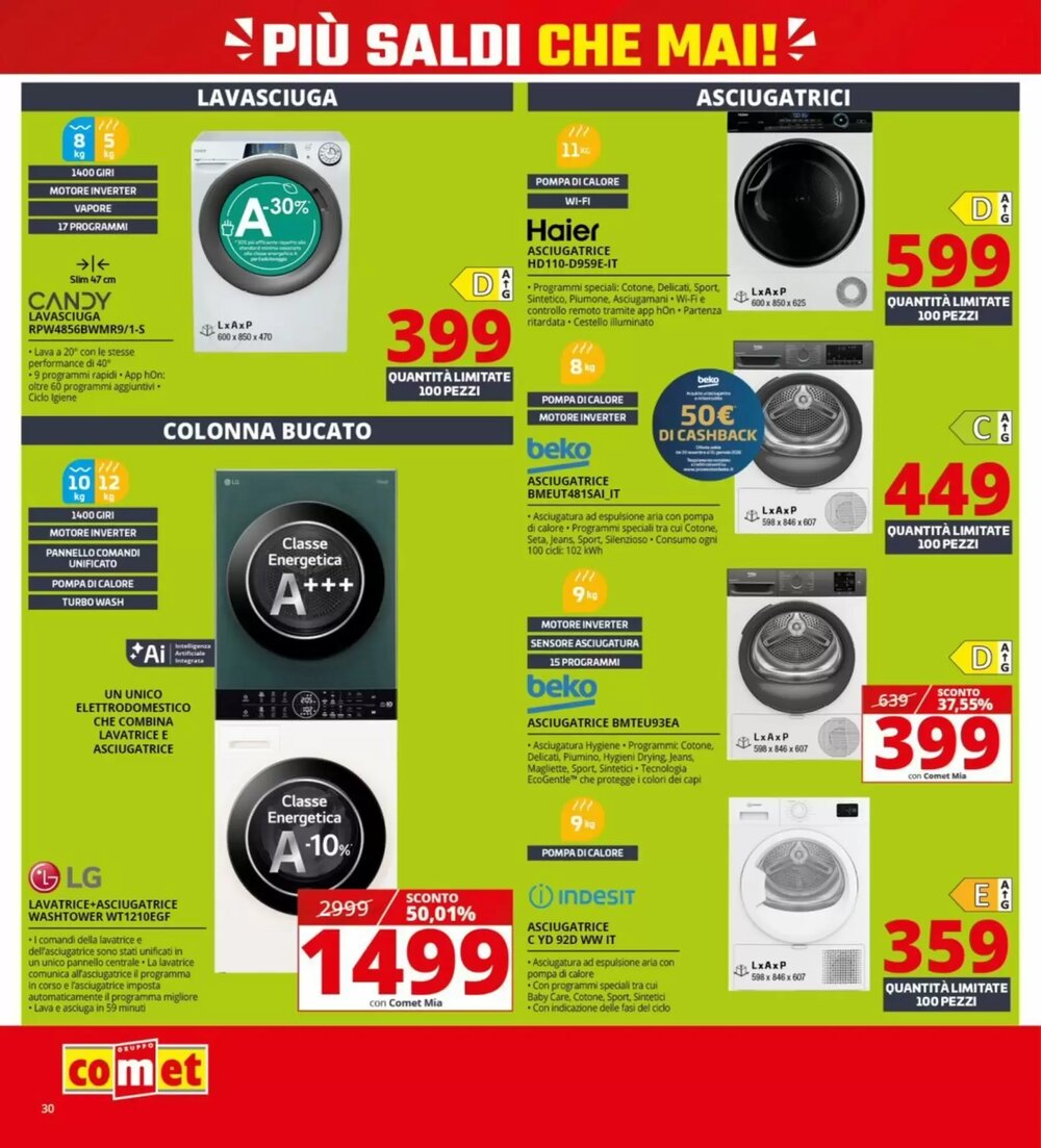 Volantino promozionale Comet  valide dal 02/01/2026 - Pagina 30.