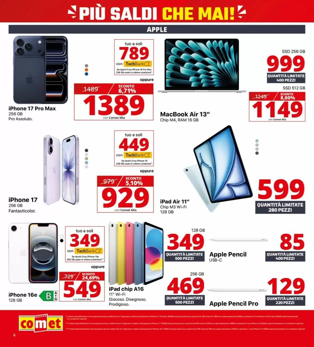 Volantino promozionale Comet  valide dal 02/01/2026 - Pagina 6.
