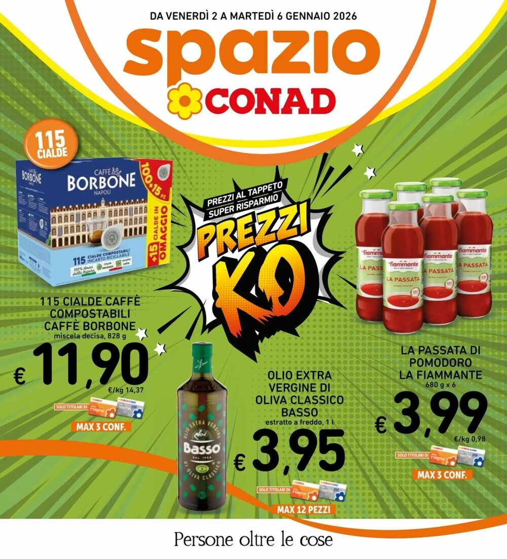 Volantino promozionale Spazio Conad  valide dal 02/01/2026 - Pagina 1.