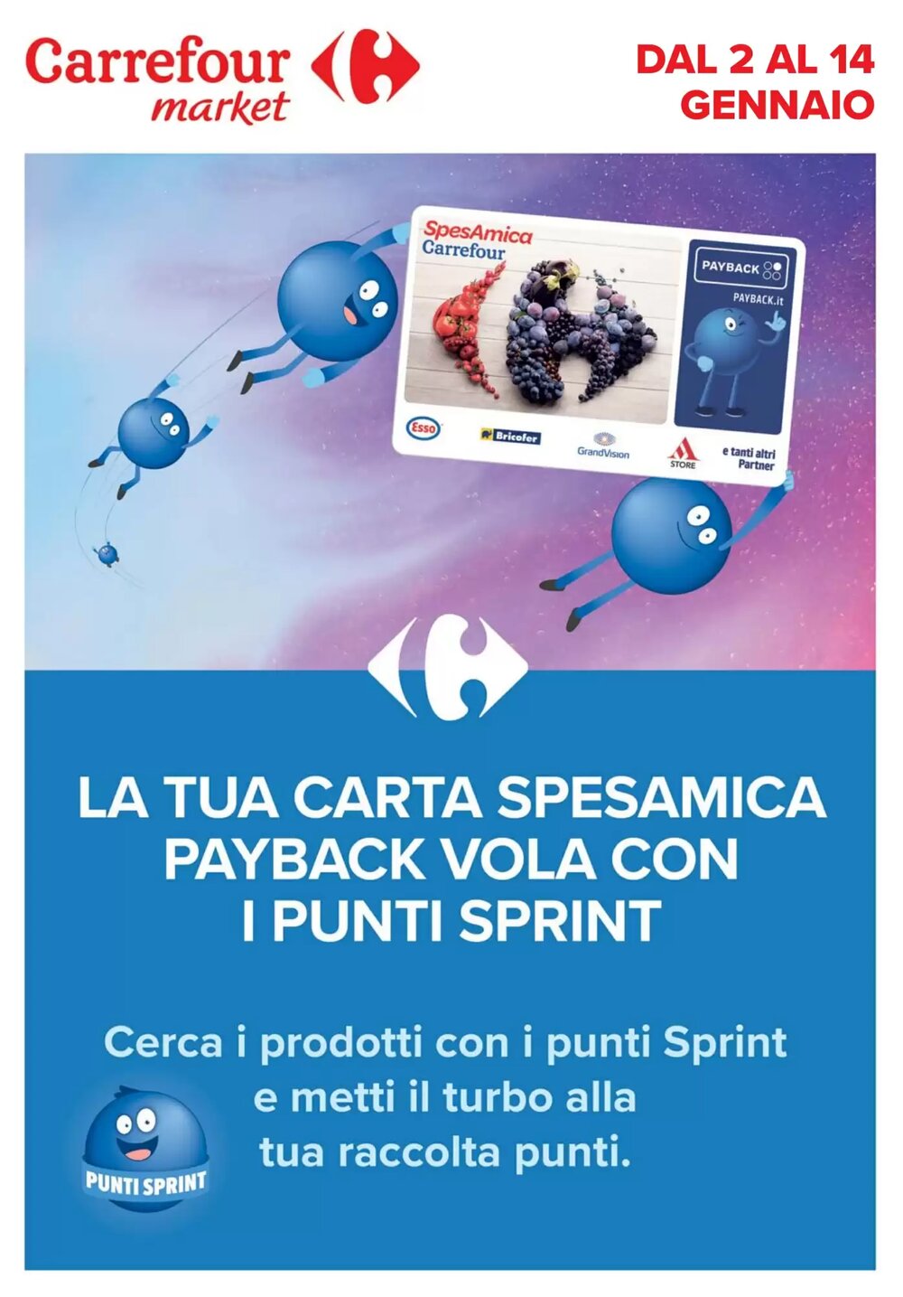 Volantino promozionale Carrefour Market  valide dal 02/01/2026 - Pagina 1.