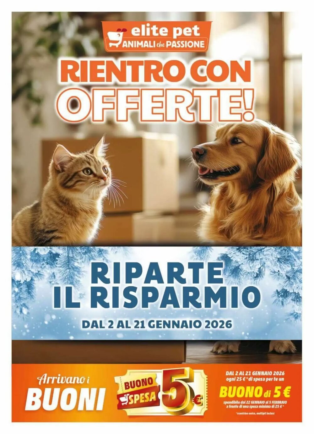 Volantino promozionale Elite Pet  valide dal 02/01/2026 - Pagina 1.