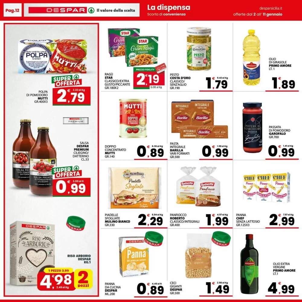 Volantino promozionale Despar Sicilia  valide dal 02/01/2026 - Pagina 12.
