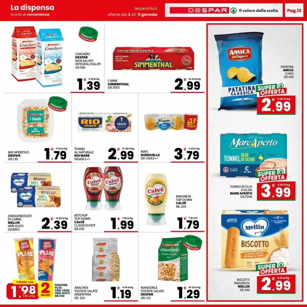 Volantino promozionale Despar Sicilia  valide dal 02/01/2026 - Pagina 13.