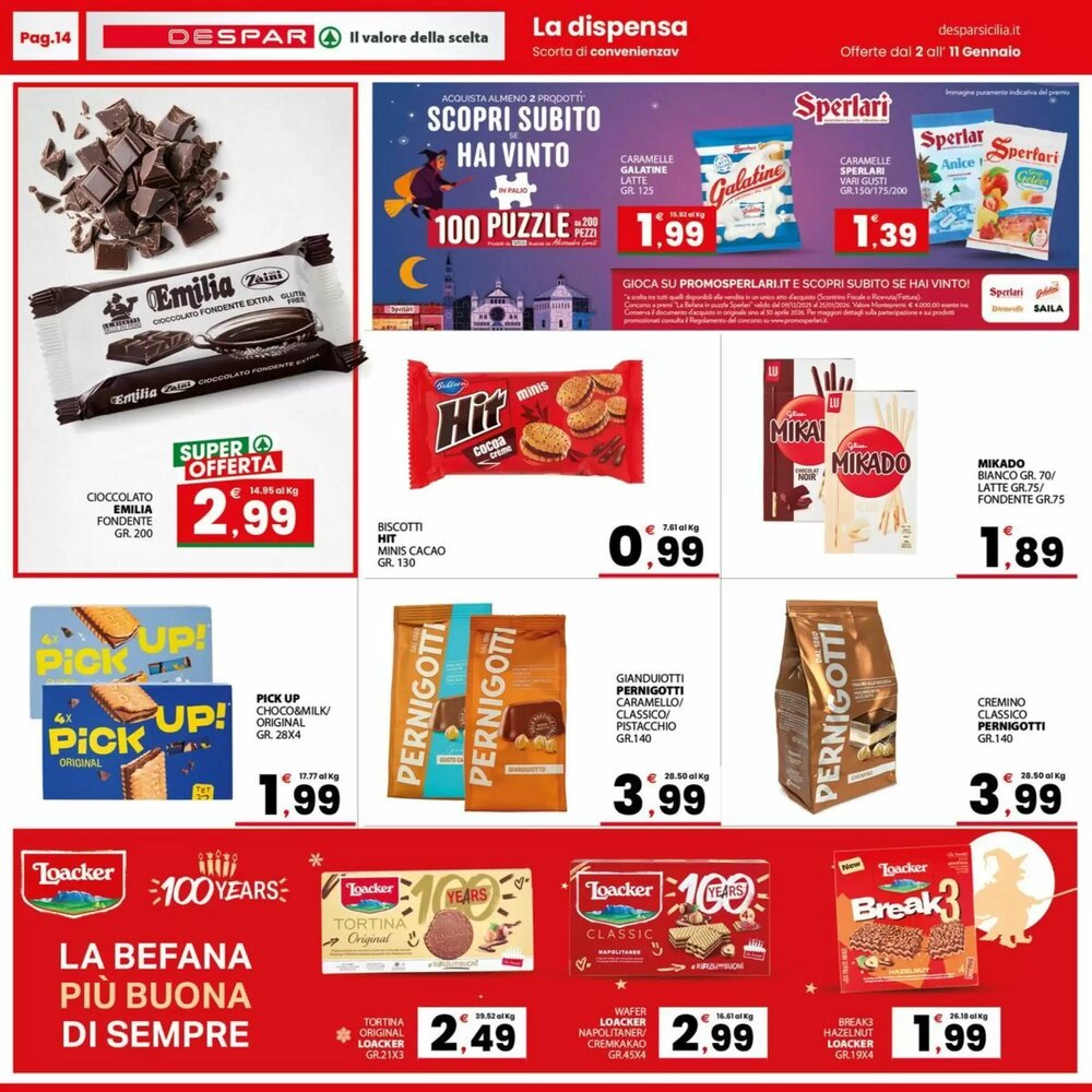 Volantino promozionale Despar Sicilia  valide dal 02/01/2026 - Pagina 14.