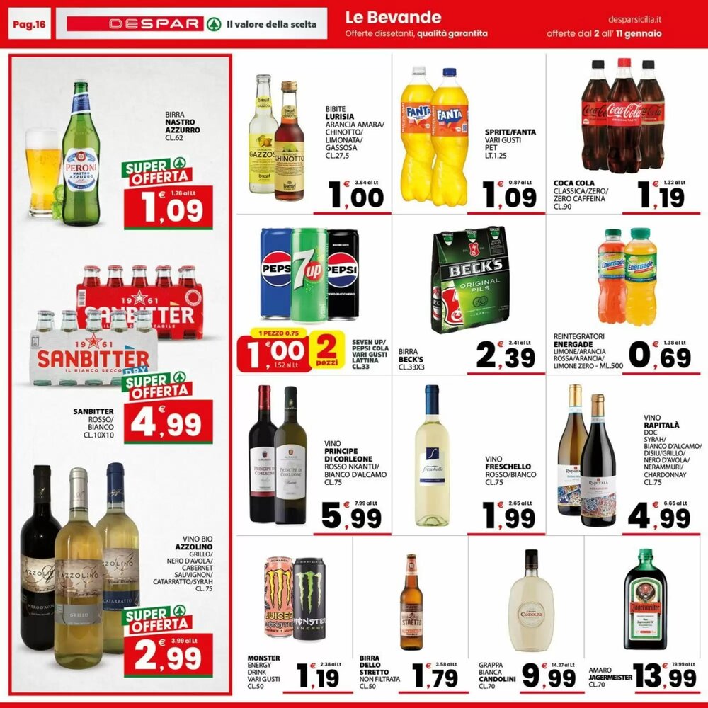 Volantino promozionale Despar Sicilia  valide dal 02/01/2026 - Pagina 16.