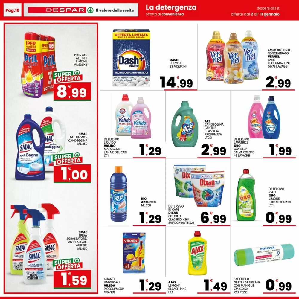 Volantino promozionale Despar Sicilia  valide dal 02/01/2026 - Pagina 18.