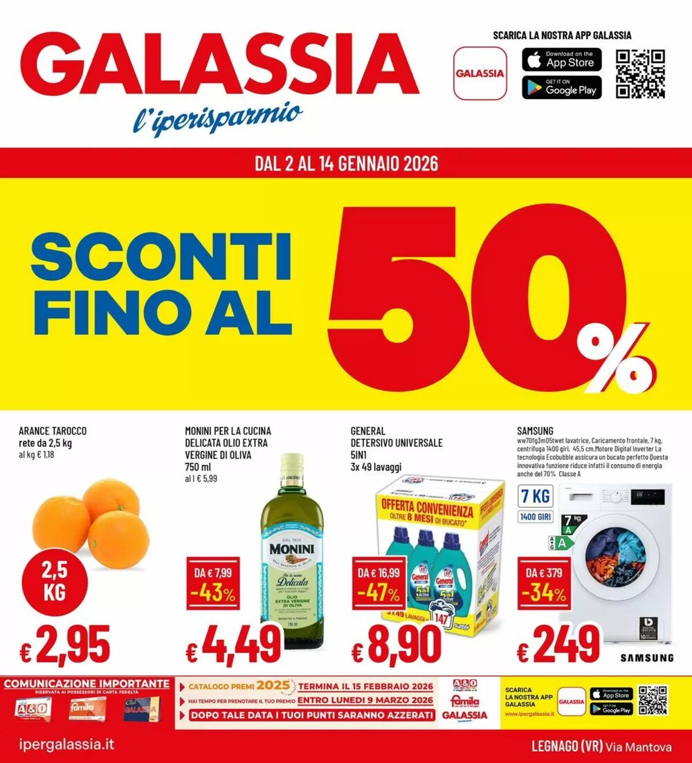 Volantino promozionale Galassia  valide dal 02/01/2026 - Pagina 1.