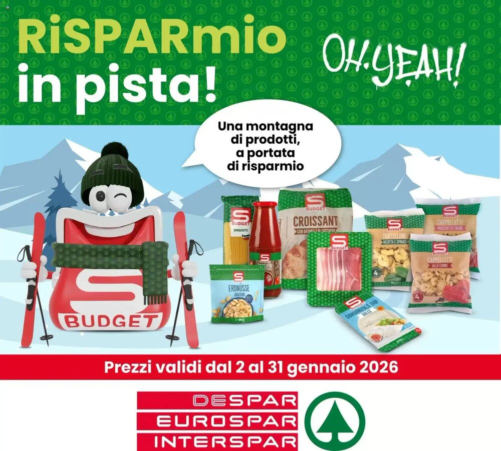 Volantino promozionale Interspar  valide dal 02/01/2026 - Pagina 1.
