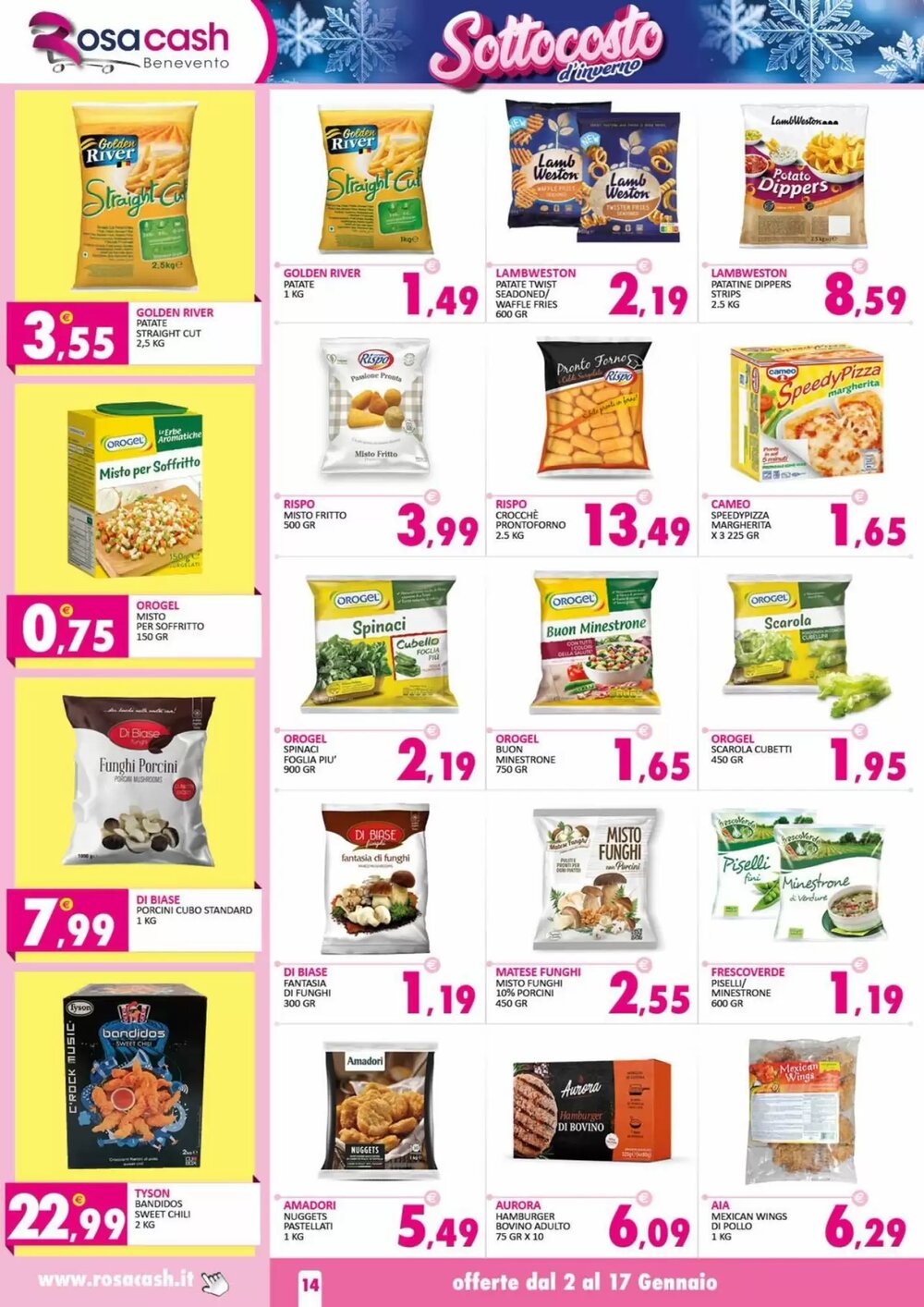 Volantino promozionale Rosa Cash  valide dal 02/01/2026 - Pagina 14.