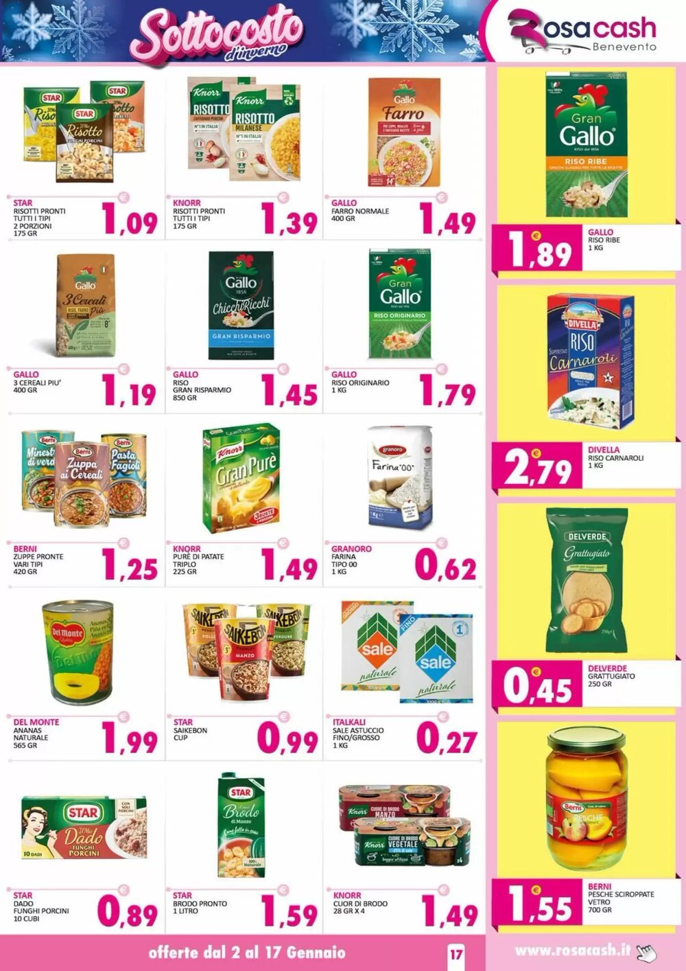 Volantino promozionale Rosa Cash  valide dal 02/01/2026 - Pagina 17.