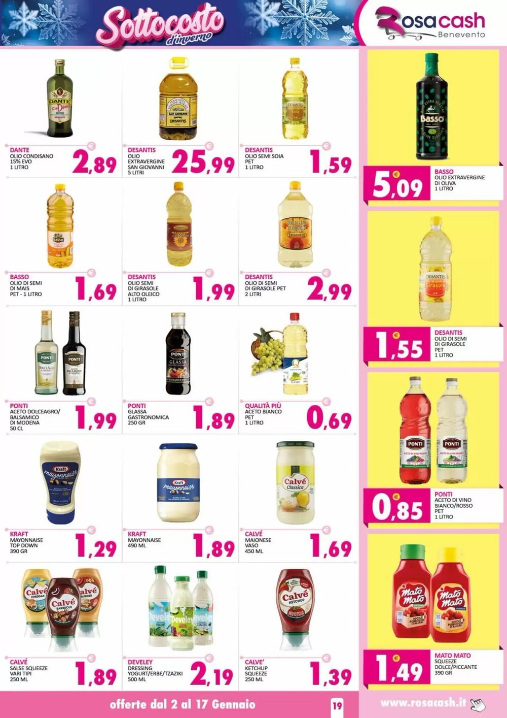 Volantino promozionale Rosa Cash  valide dal 02/01/2026 - Pagina 19.