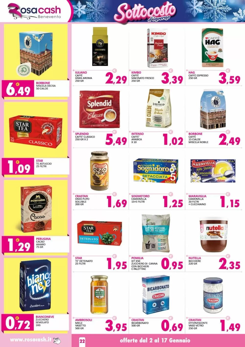 Volantino promozionale Rosa Cash  valide dal 02/01/2026 - Pagina 22.