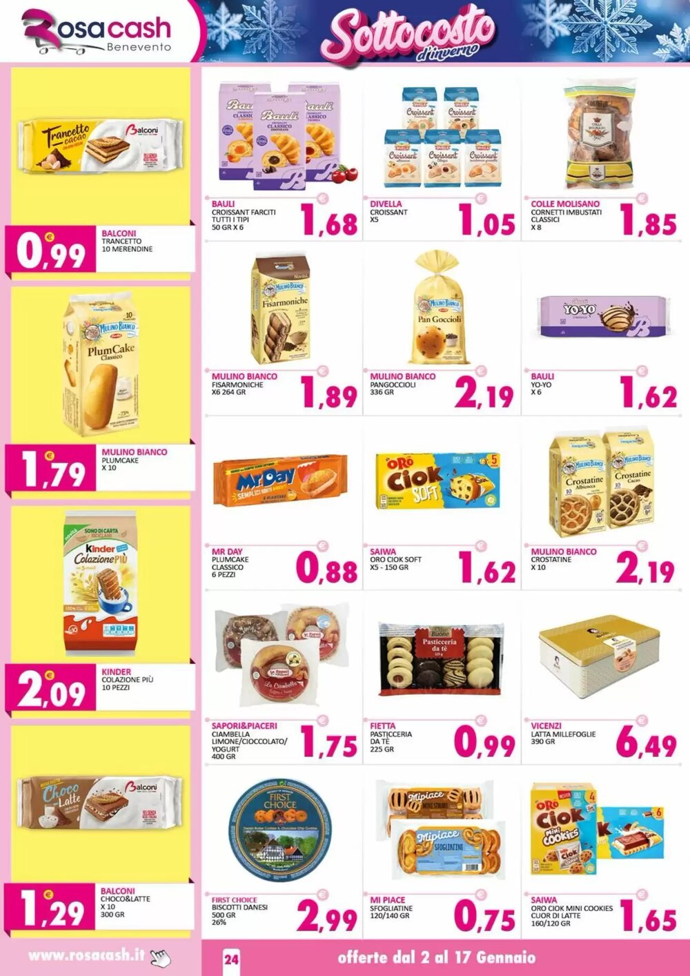 Volantino promozionale Rosa Cash  valide dal 02/01/2026 - Pagina 24.