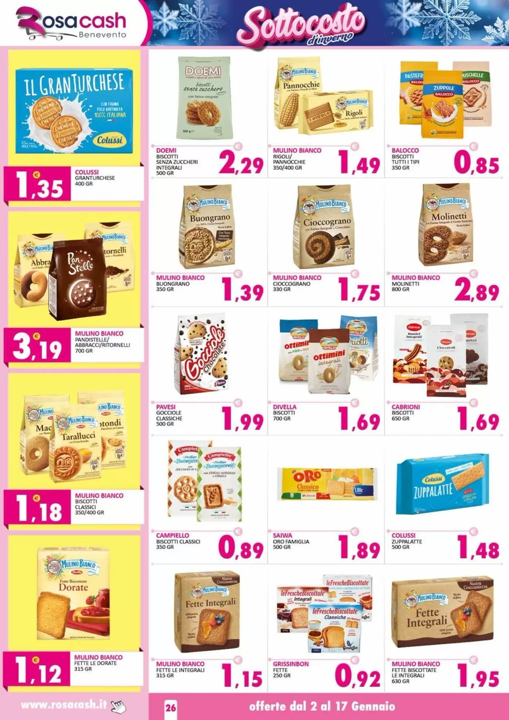 Volantino promozionale Rosa Cash  valide dal 02/01/2026 - Pagina 26.