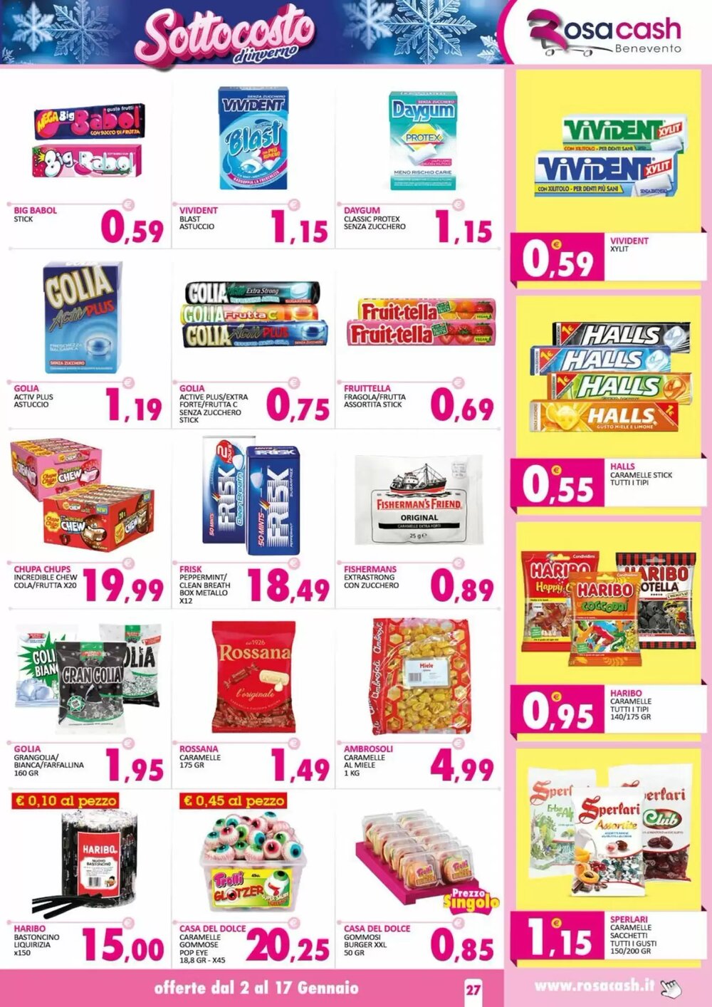 Volantino promozionale Rosa Cash  valide dal 02/01/2026 - Pagina 27.