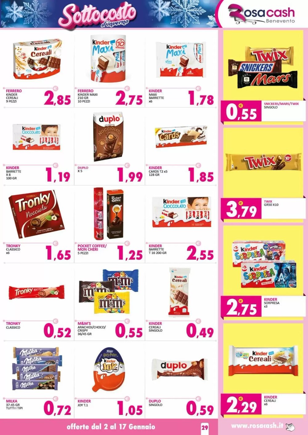 Volantino promozionale Rosa Cash  valide dal 02/01/2026 - Pagina 29.