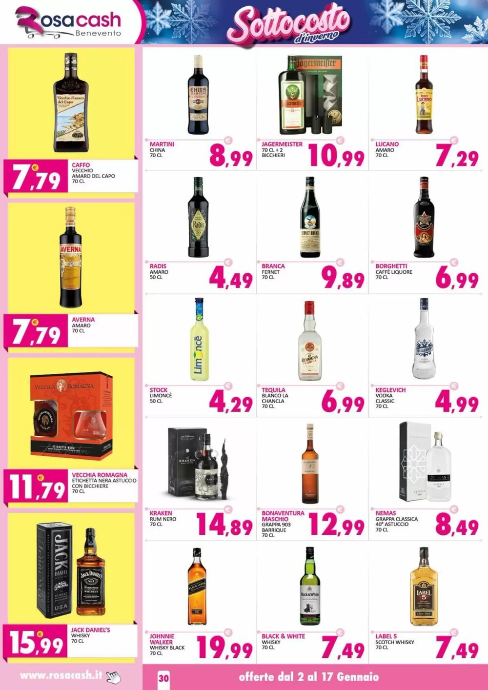 Volantino promozionale Rosa Cash  valide dal 02/01/2026 - Pagina 30.