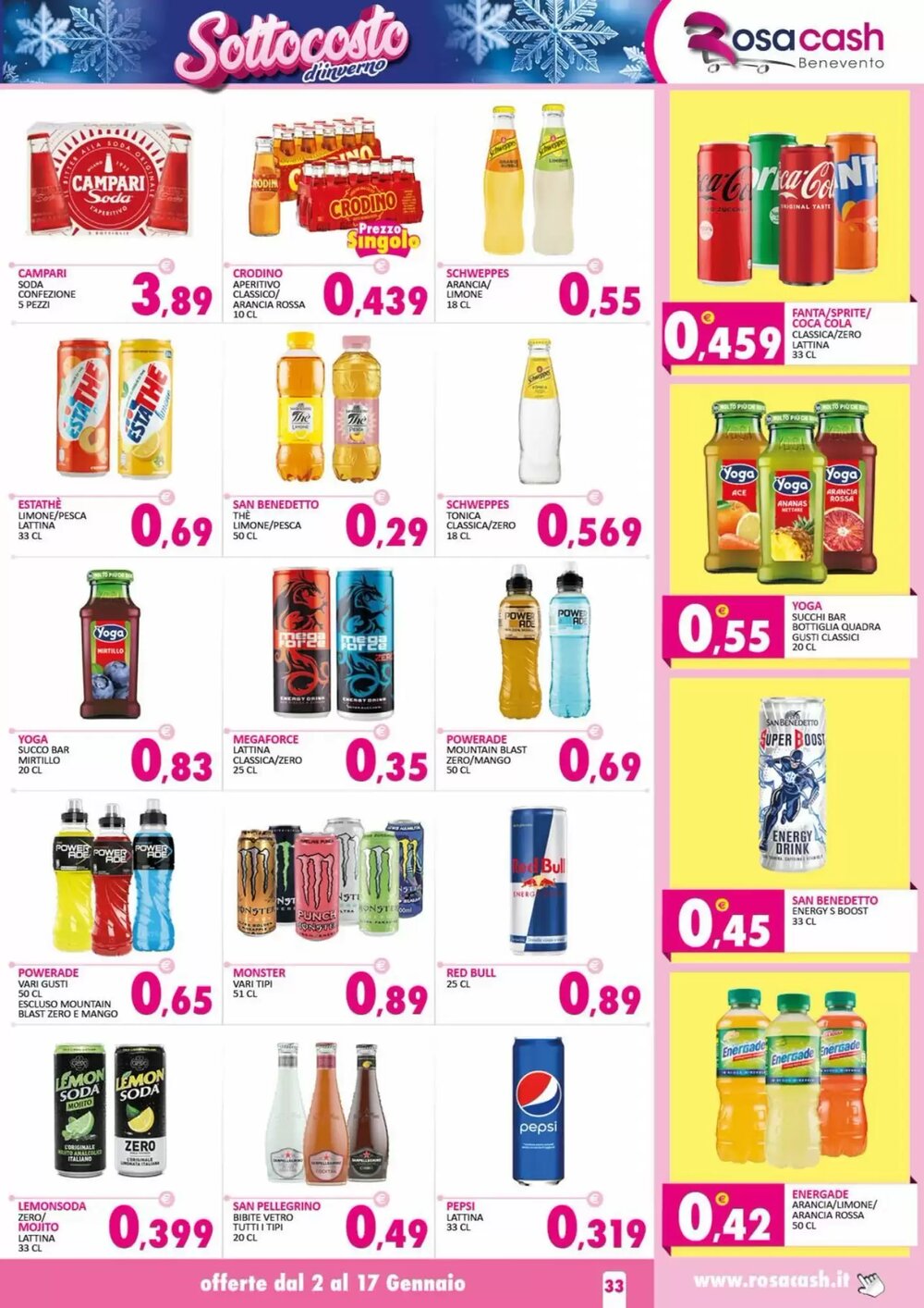 Volantino promozionale Rosa Cash  valide dal 02/01/2026 - Pagina 33.