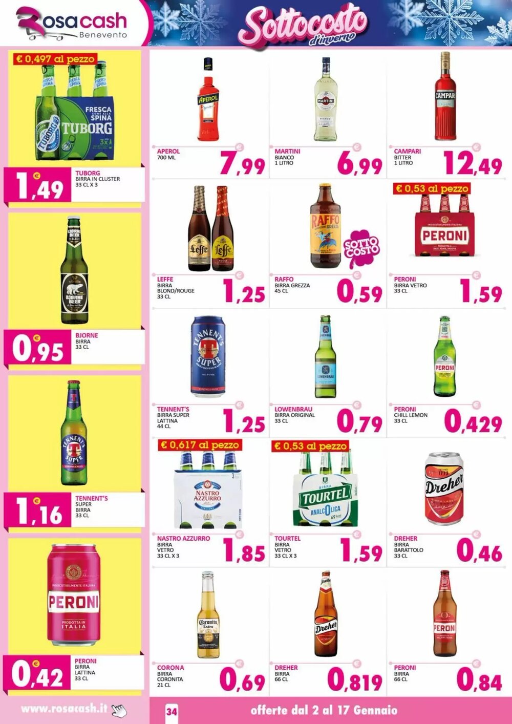 Volantino promozionale Rosa Cash  valide dal 02/01/2026 - Pagina 34.