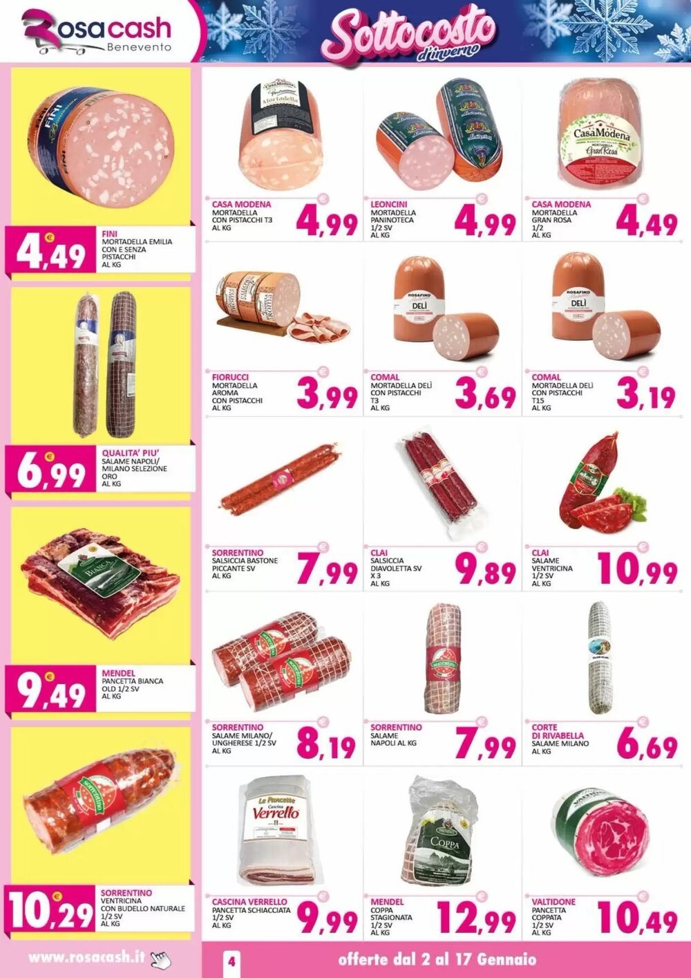 Volantino promozionale Rosa Cash  valide dal 02/01/2026 - Pagina 4.