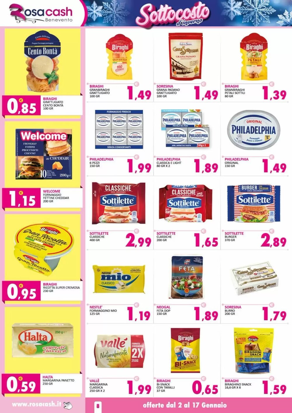 Volantino promozionale Rosa Cash  valide dal 02/01/2026 - Pagina 8.