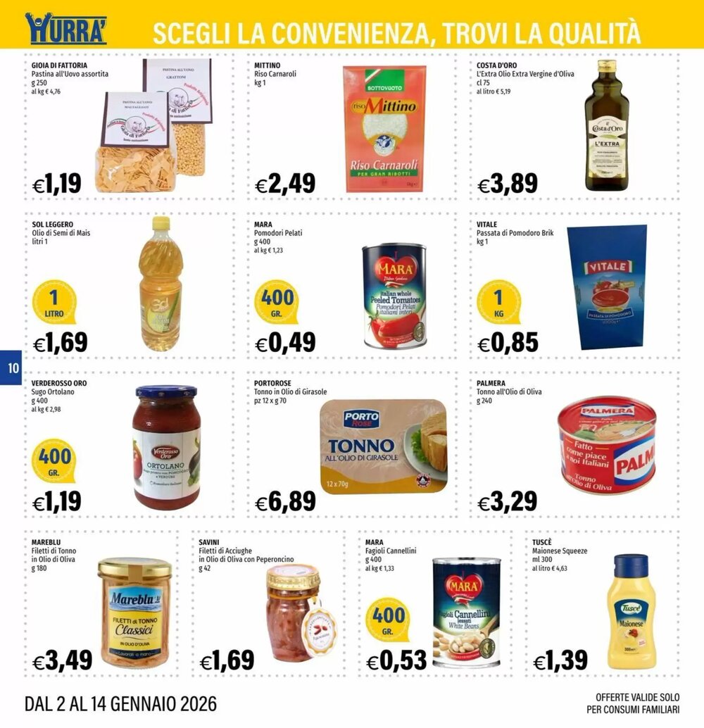 Volantino promozionale Hurrà  valide dal 02/01/2026 - Pagina 10.