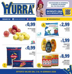 Volantino promozionale Hurrà  valide dal 02/01/2026 - Pagina 1.