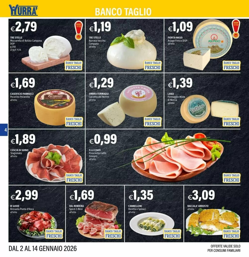 Volantino promozionale Hurrà  valide dal 02/01/2026 - Pagina 4.