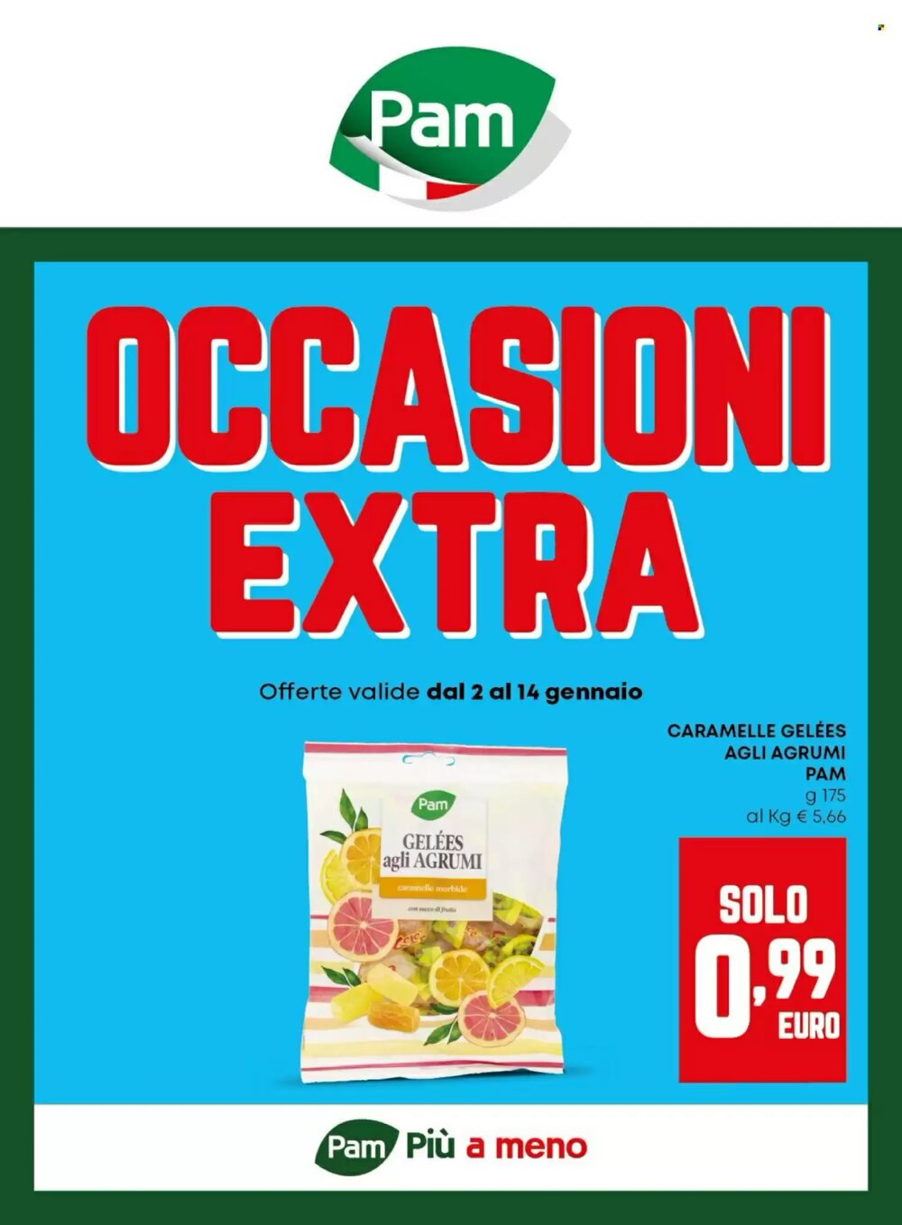 Volantino promozionale Pam  valide dal 02/01/2026 - Pagina 1.