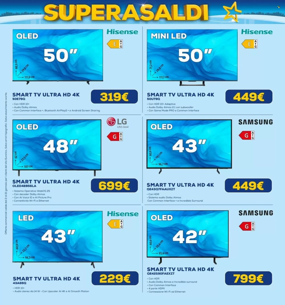 Volantino promozionale Euronics  valide dal 02/01/2026 - Pagina 21.