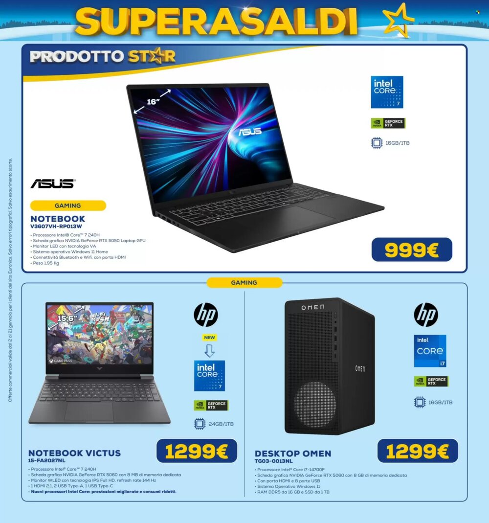Volantino promozionale Euronics  valide dal 02/01/2026 - Pagina 7.