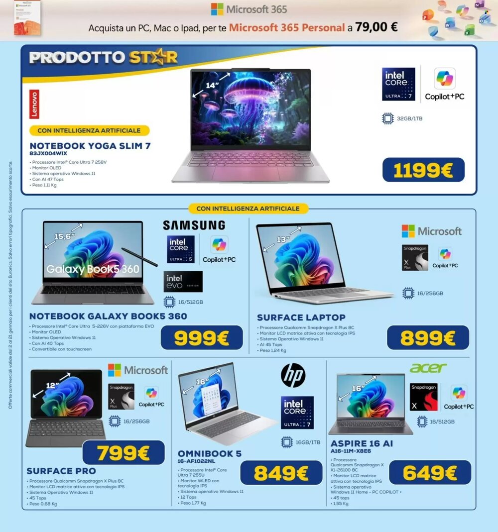 Volantino promozionale Euronics  valide dal 02/01/2026 - Pagina 8.